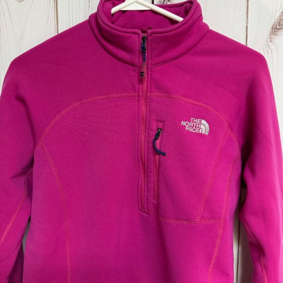 The North Face Women’s Summit Series Power Flux M Magenta 1/4-Zip EUC - Picture 2 of 11